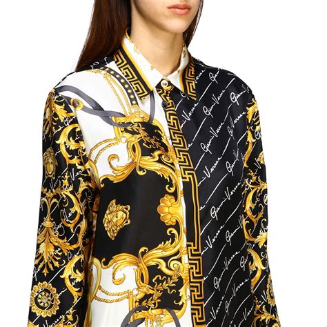 versace camisa mujer|Versace tienda.